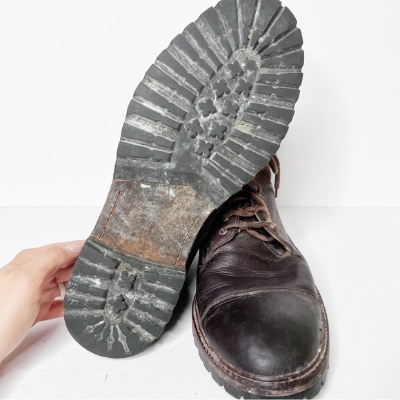 Cole Haan Men’s Casual Cap Toe Leather Boots Brown Tan Size 11.5 - Picture 5 of 7